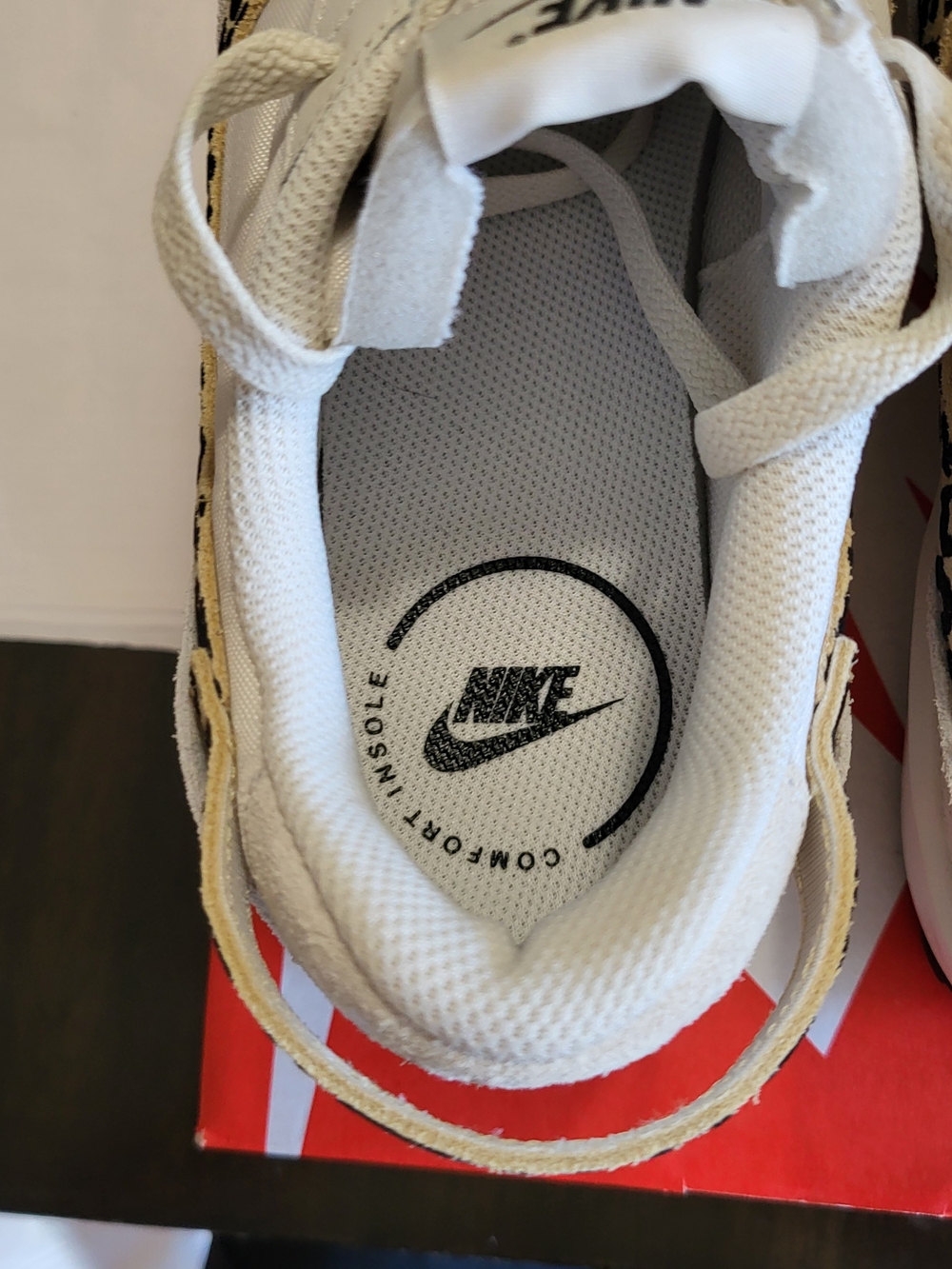 *NEW* Nike Waffle Debut White Leopard Print Women's Size 9 Men's Size 11.5 w/Box - Picture 5 of 8